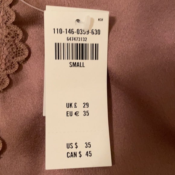 Abercrombie Satin sleep cami set with satin shorts - Picture 6 of 8